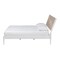 Baxton Studio Louetta Coastal White King Size Platform Bed with Carved Contrasting Headboard 246-13624-ZORO - alternate 6